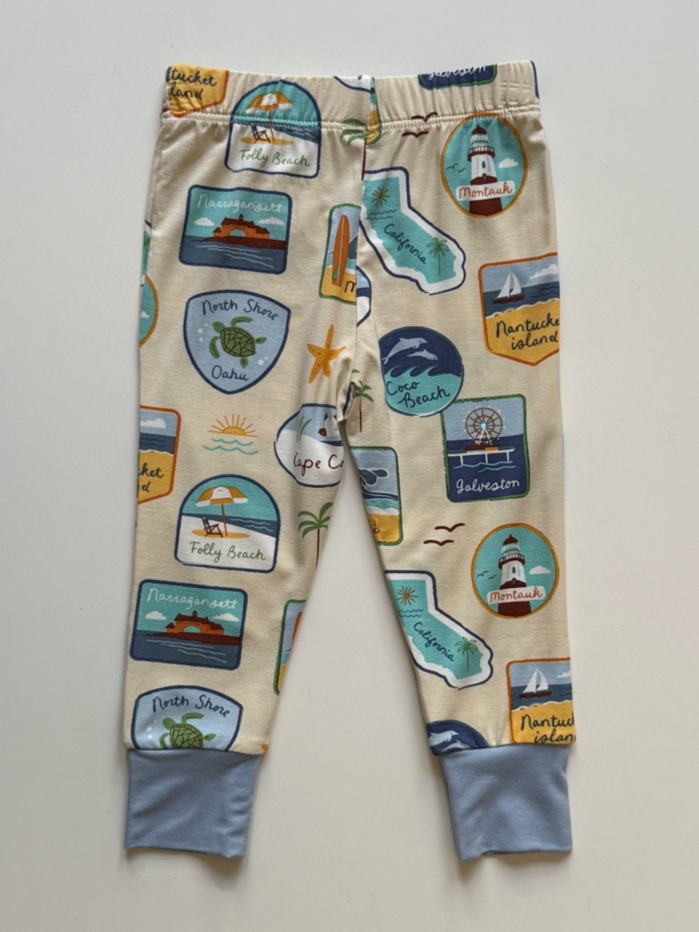 Angel Dear Boys Beach Patches Short Sleeve Loungewear Set - Size 6-12M - Picture 10 of 15